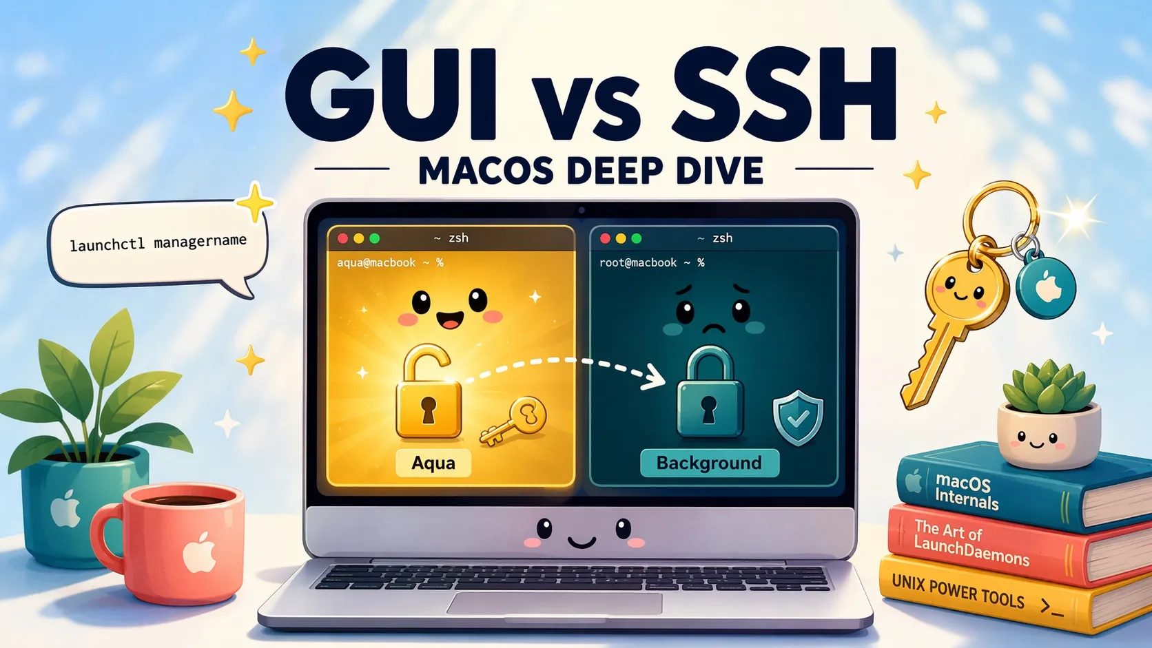 macOS GUI Terminal vs. SSH Sessions: Why launchctl managername Matters